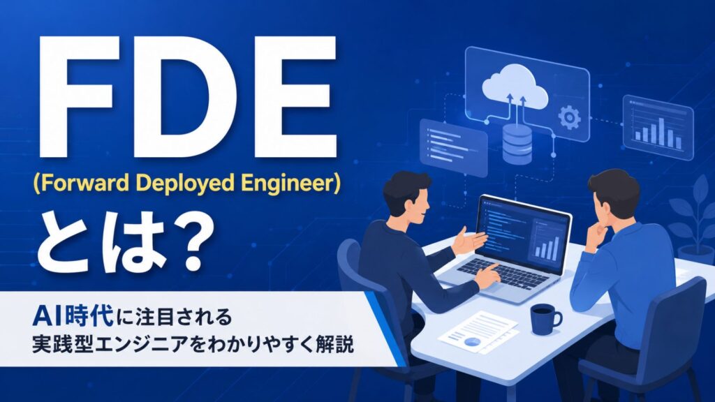 FDE（Forward Deployed Engineer）とは？AI時代に注目される実践型エンジニアをわかりやすく解説 | アナライズ